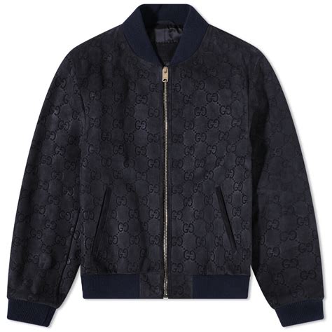 gucci gg coat navy